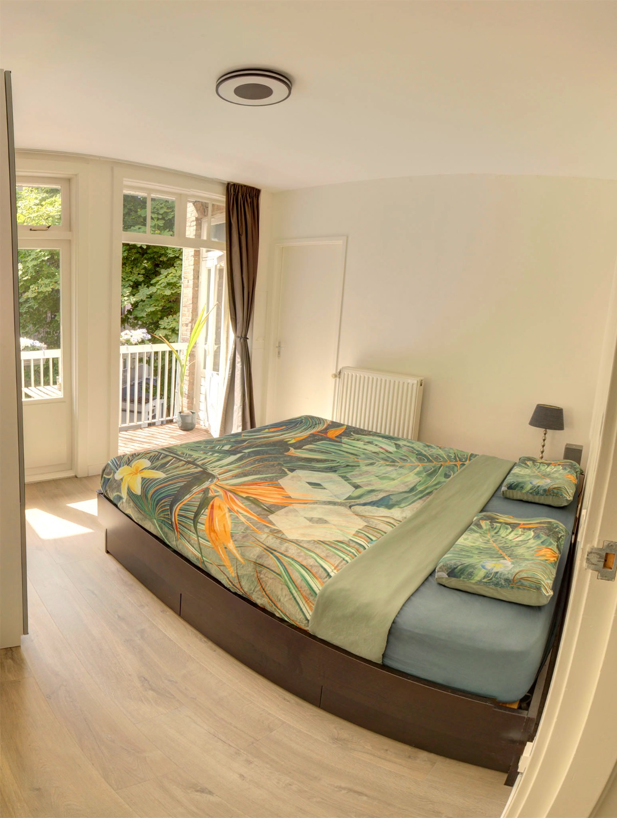 Bedroom with balcony